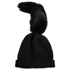 Acrylic Knitted Fur Winter Beanie Hat