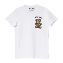 Adrian Bear T-shirt White Cotton Short Sleeve