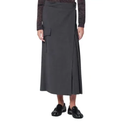 Anthracite Flared Skirt