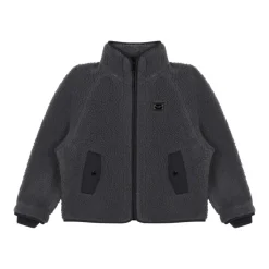 Anthracite Grey Faux Fur Jacket