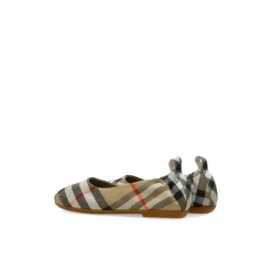 Ballet Flats with Check Pattern