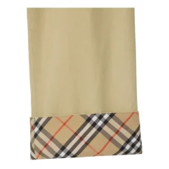 Beige Silk & Nylon Trousers