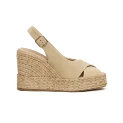 Beige Suede Lucie Sandals