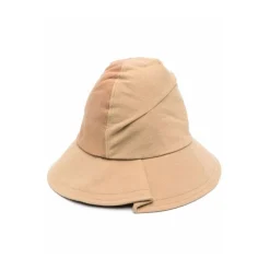 Beige Two-Tone Cotton Hat