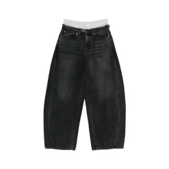 Belt-loop Belted Jeans