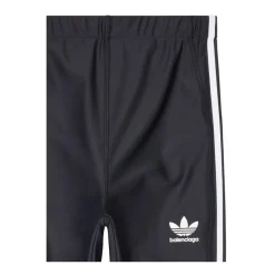 Black Athletic Leggings with 3-Stripes