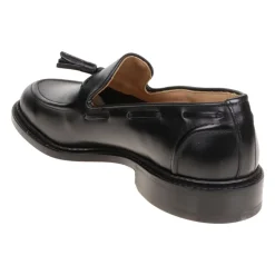 Black Calf Moccasin Shoe Elegant Comfort