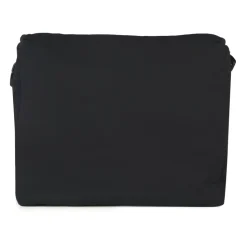 Black Cotton Changing Bag with Teddy Bear