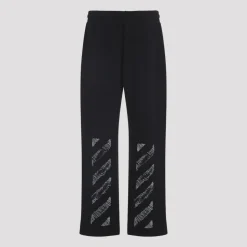 Black Cotton Trousers for Men