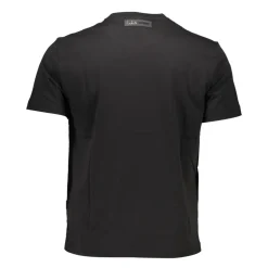 Black Cotton T-Shirt with Print