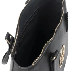 Black Crossbody Bag with Chain Strap