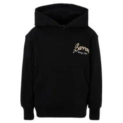 Black Hoodie with Ivory Logo