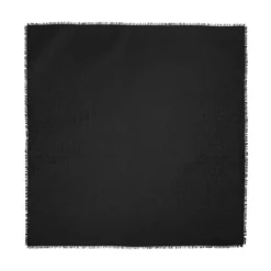 Black Jacquard Square Scarf