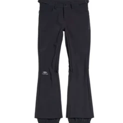 Black Logo Print Flared Trousers