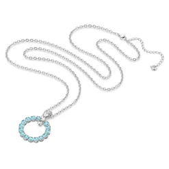 Blue Crystal Pendant Necklace