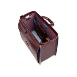 Blue Square Leather Doctor Bag
