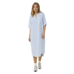 Blue/White Stripe Kaftan Dress
