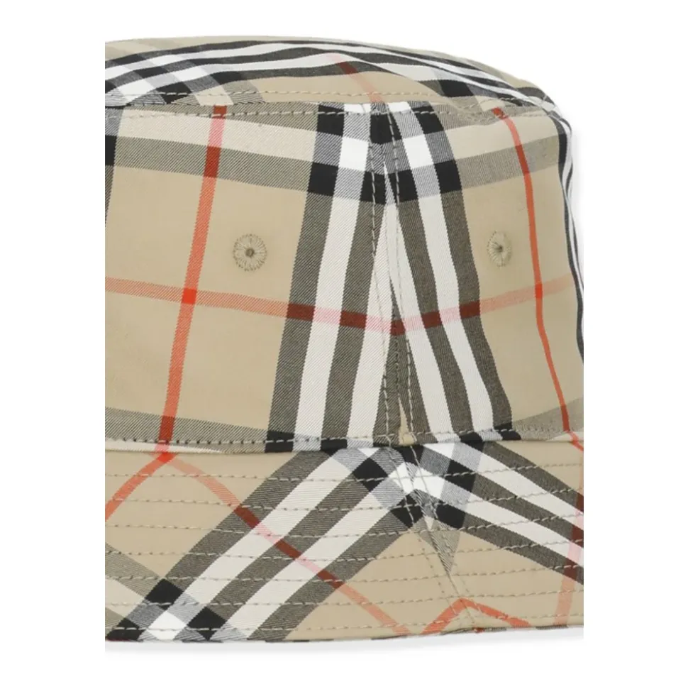 Check Cotton Bucket Hat