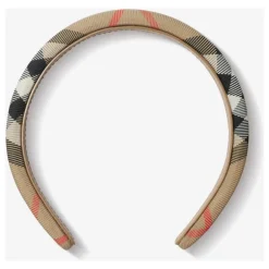 Classic Check Headband in Beige