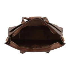 Classic Leather Messenger Bag Brown Unisex