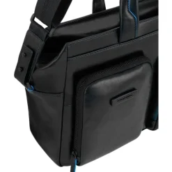 Elegant Leather Document Holder with Laptop Compartment