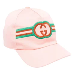 Embroidered Striped Hat