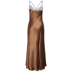 Eydis Long Slip Dress Silk Lace 1831