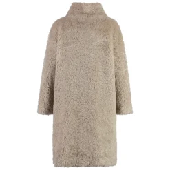 Faux Fur Stand Collar Coat