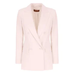 Fitted Wool Crepe Blazer