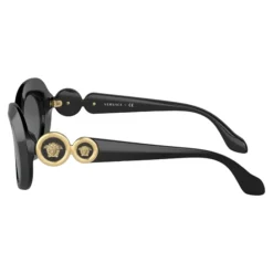 Kids Oval Sunglasses Black Glossy