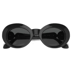 Kids Oval Sunglasses Black Glossy