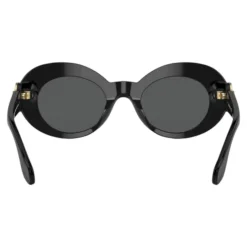 Kids Oval Sunglasses Black Glossy