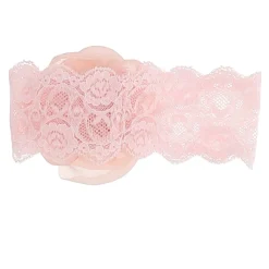 Lace Headband with Flower Applique