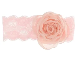 Lace Headband with Flower Applique