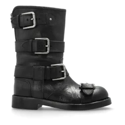 Leather ankle boots