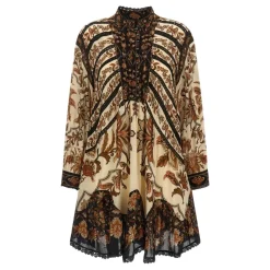 Majestic Garden Lace Long Sleeve Mini Dress