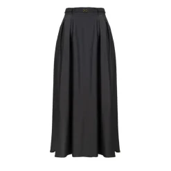 Mid-Length Flared Skirt