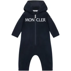 Navy Baby Logo Romper