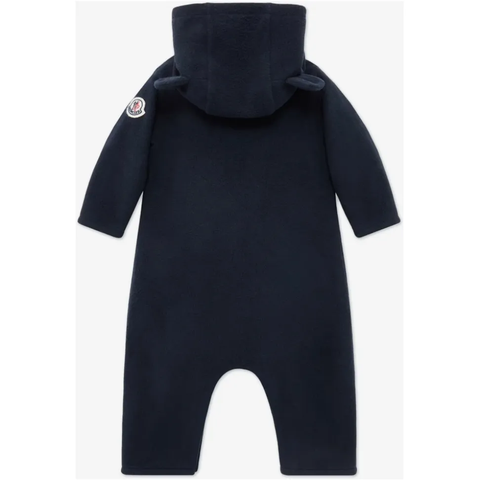 Navy Baby Logo Romper