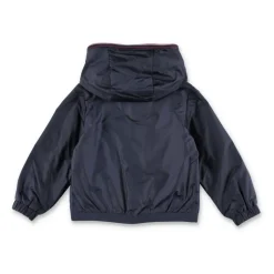 Navy Hooded Rain Jacket