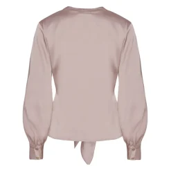Pink Blouse with Front Tie