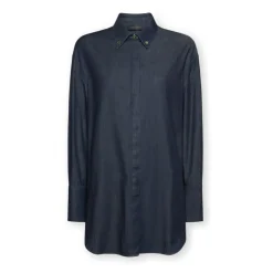 Pointed-collar Cotton Shirt