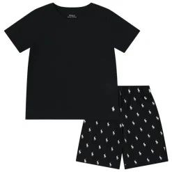 Ralph Lauren Boys Cotton Jersey Short Pyjamas Set in Black