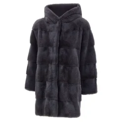 Ribbed Mink Coat