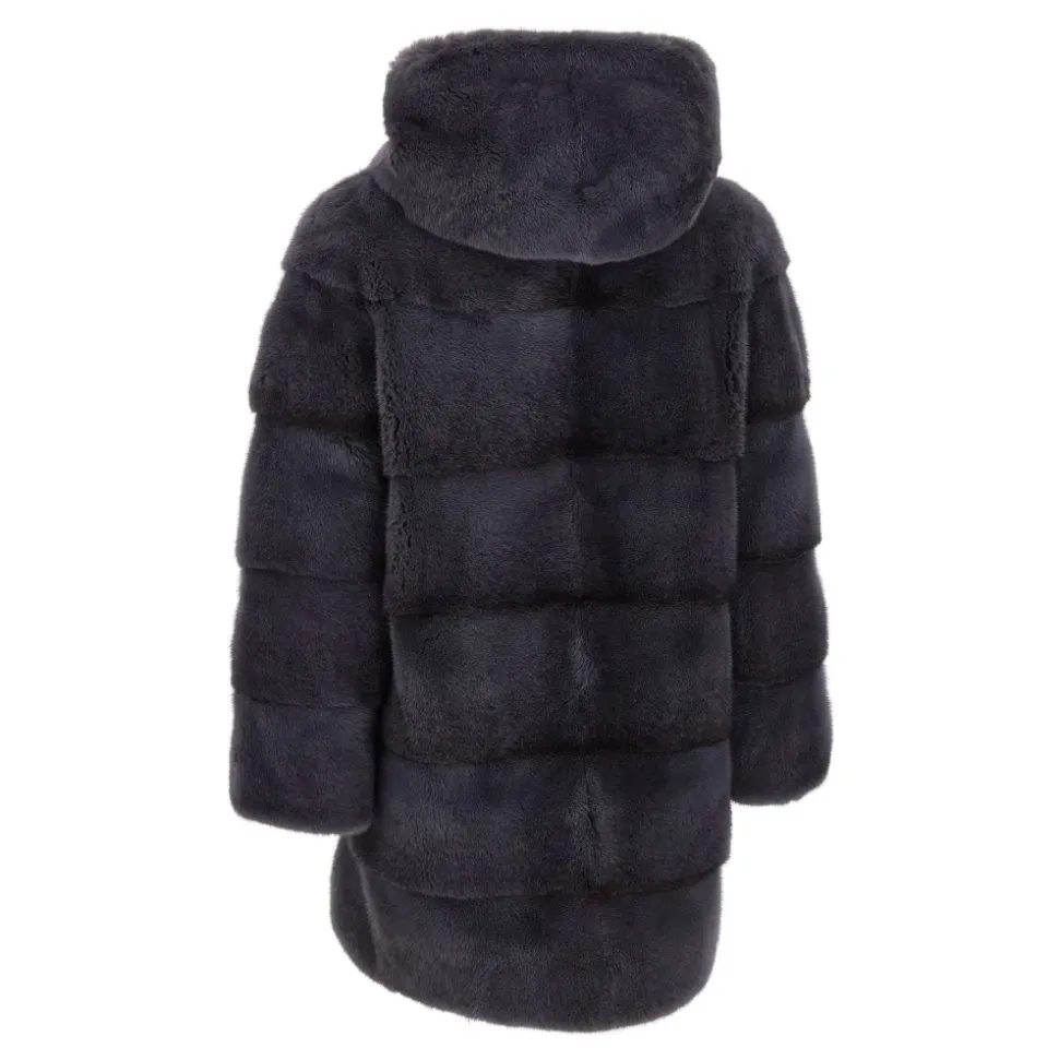 Ribbed Mink Coat