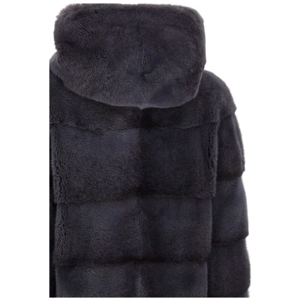 Ribbed Mink Coat