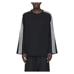 3-Stripes Longsleeve Black Minimalist Design