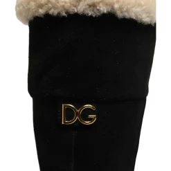 Suede Knee-High Boots