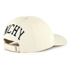 White Embroidered Logo Cotton Hat